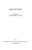 Cover of: Kallimachos