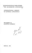 Cover of: Ganzheit und Struktur: ausgewählte sprachwissenschaftliche Abhandlungen