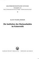 Cover of: Die Institution des Marineattachés im Kaiserreich by Klaus-Volker Giessler