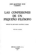 Cover of: Las confesiones de un pequeño filósofo