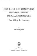 Cover of: Der Kult des Künstlers und der Kunst im 19. Jahrhundert by Siegfried Gohr