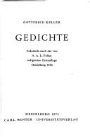 Cover of: Gedichte