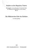 Cover of: Die militärischen Eide der Hethiter