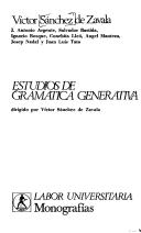 Cover of: Estudios de gramática generativa