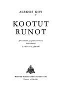 Cover of: Kootut runot