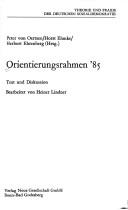 Cover of: Orientierungsrahmen '85 by Peter von Oertzen, Horst Ehmke, Herbert Ehrenberg (Hrsg.) ; bearb. von Heiner Lindner.