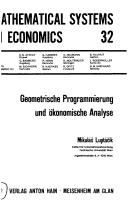 Lineare Komplementärprobleme im Operations Research und in der Wirtschaftstheorie by Michael Bastian