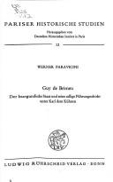 Cover of: Guy de Brimeu by Werner Paravicini