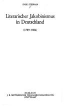 Cover of: Literarischer Jakobinismus in Deutschland (1789-1806)