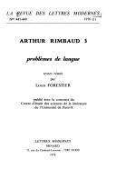 Cover of: Arthur Rimbaud.