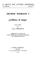 Cover of: Arthur Rimbaud. by 