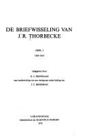 Cover of: De briefwisseling van J.R. Thorbecke by Jan Rudolf Thorbecke, Jan Rudolf Thorbecke