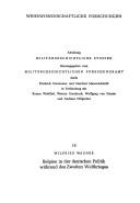 Cover of: Organismen und Werkstoffe: Denkschrift zur Lage der biologischen Materialforschung