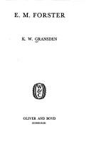 E.M. Forster by K. W. Gransden
