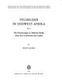 Cover of: Felsbilder in Südwest-Afrika by Ernst Rudolf Scherz