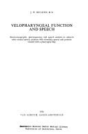 Velopharyngeal function and speech by Johannes Wilhelmus Franciscus Mulder