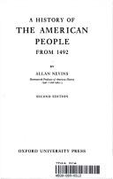 Cover of: A history of the American people from 1492. by Allan Nevins