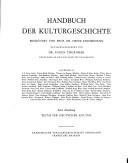 Cover of: Handbuch der Kulturgeschichte
