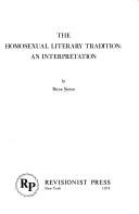 Cover of: The homosexual literary tradition: an interpretation