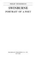 Cover of: Swinburne: portrait of a poet.