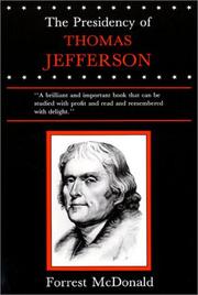 Cover of: The Presidency of Thomas Jefferson | Forrest McDonald
