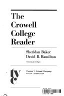 Cover of: The Crowell college reader