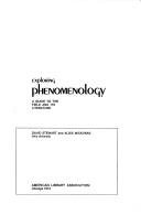 Cover of: Exploring phenomenology by Stewart, David, Stewart, David