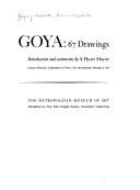 Cover of: Goya: 67 drawings. by Francisco Goya
