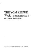 Cover of: The Yom Kippur war | 