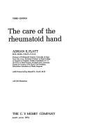 Cover of: care of the rheumatoid hand | Adrian E. Flatt