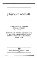 Cover of: Ethnohistory of Chippewa of Lake Superior