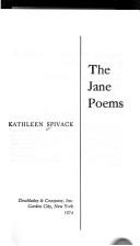 Cover of: The Jane poems.