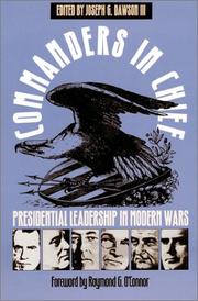 Cover of: Commanders in Chief by Joseph G. Dawson