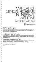 Cover of: Manual of clinical problems in internal medicine: annotated with key references