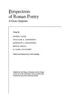 Cover of: Perspectives of Roman poetry: a classics symposium.