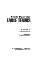 Sports illustrated table tennis by Dick Miles