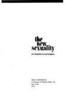 Cover of: The new sexuality