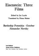 Cover of: Eisenstein: three films
