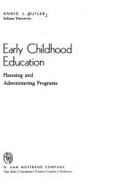 Cover of: Early childhood education: planning and administering programs