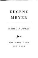 Cover of: Eugene Meyer
