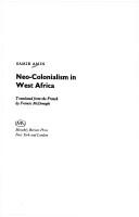 Cover of: Neo-colonialism in West Africa