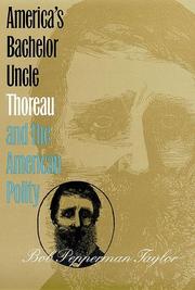 Cover of: America's bachelor uncle: Thoreau and the American polity