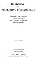 Cover of: Handbook of engineering fundamentals by Ovid W. Eshbach