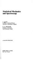 Cover of: Statistical mechanics and spectroscopy