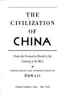 Cover of: The civilization of China. by Li, Dun Jen