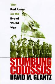 Cover of: Stumbling colossus by David M. Glantz