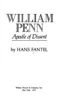 Cover of: William Penn; apostle of dissent.