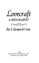 Cover of: Lovecraft: a biography