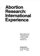 Cover of: Abortion research: international experience.