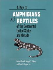 Cover of: A key to amphibians and reptiles of the continental United States and Canada